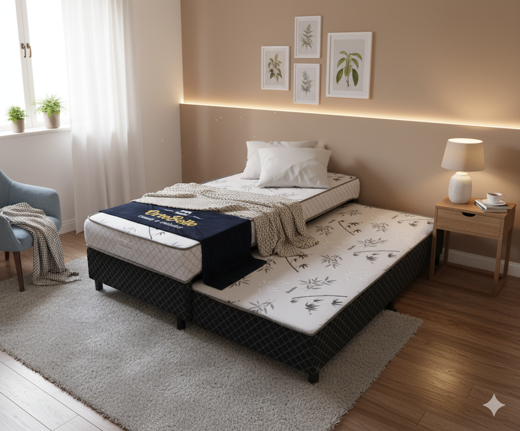 Cama Black/Branca D23