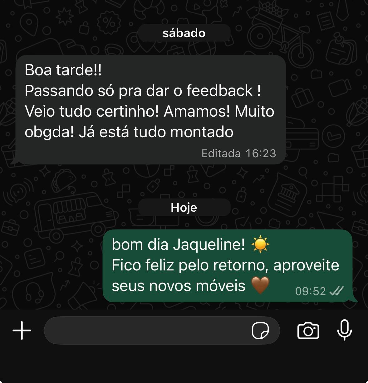 Print do WhatsApp — Jaqueline