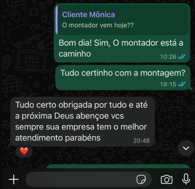 Print do WhatsApp — Mônica